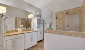 Master bathroom walk in shower