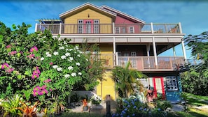 Exterior of the main property. Your unit is on the top floor with awesome views.