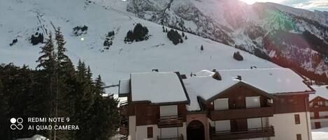 Vue sur la montagne.