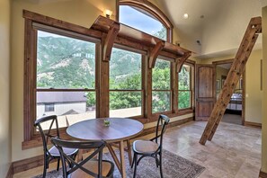 Landing | Mountain Views | Sleeping Loft (Ladder Required, Kids Only)