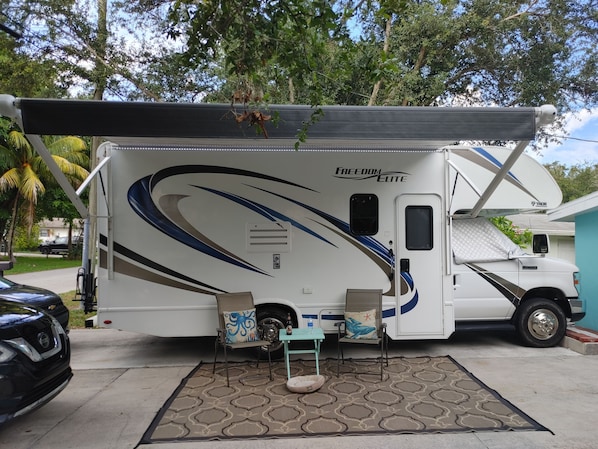 Like new 24' RV parked in our driveway in a nice, quiet neighborhood.