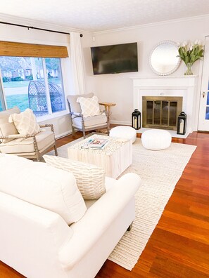 Living room, lots of natural light