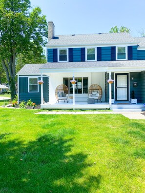 Large front yard 