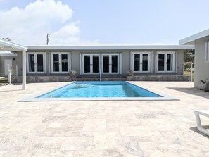 View of pool facing the back of the house.