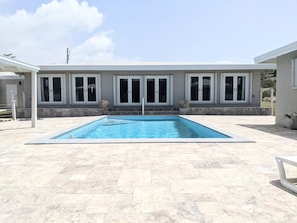 View of pool facing the back of the house.