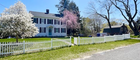 Main house, and then the carriage house in the background.