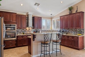 Gourmet Kitchen with Island