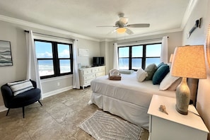 The main bedroom with en-suite bathroom.