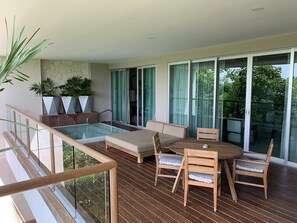 Balcony and Plunge Pool