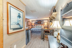 Fantastic design and decor. Entrance to bedroom