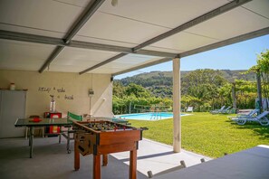 Patio,Spring,Natural landscape,Billiard,Game Room,Garden,Table tennis,Coffee/tea facilities,Kitchen or kitchenette,Lounge or bar,Banquet/Function facilities,Tennis court,Garden view