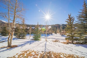Your backyard with Keystone ski mountain in the background #winter