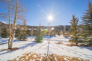 Your backyard with Keystone ski mountain in the background