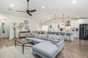 Open Concept with Towering Ceilings