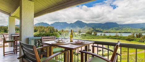 Hanalei Bay Resort #4302 - Dining Lanai - Parrish Kauai