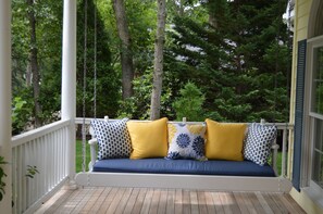 Front Porch swing, perfect for relaxing with a good book