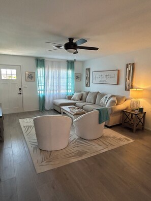 Living Room with 65" Sony Smart TV