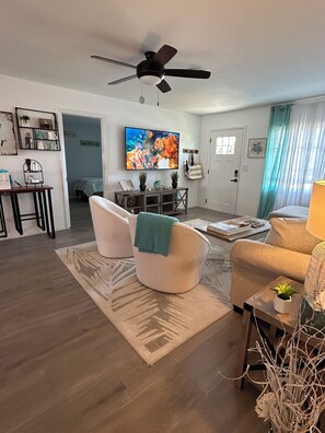 Living Room with 65" Sony Smart TV