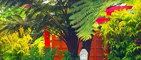 Enter Sacred Garden through the gates to step into a vibrant sensory-rich dream