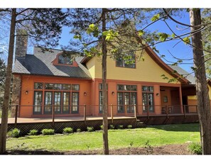 Rear of house (all rooms overlook wing pond)