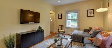 Living room with comfy sectional