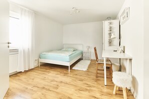 Bright, spacious bedroom