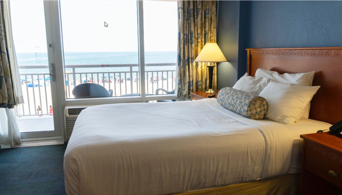 This Virginia Beach condo is in an ideal location on the boardwalk.