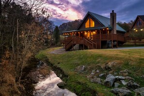 A running creek right outside your front door.