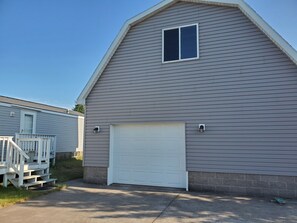 Garage for toy storage and your vehicle if you wish.