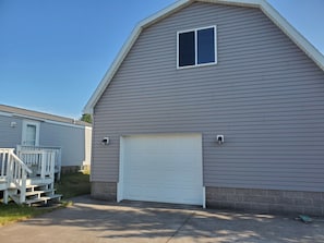 Garage for toy storage and your vehicle if you wish.