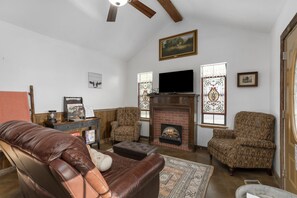 Living Room | Fireplace | TV
