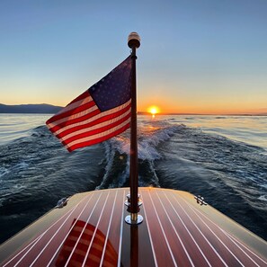 View from the back of the Stancraft boat