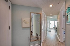 From the front door to the hallway