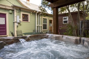 Bring your girlfriends over and enjoy the private hot tub!