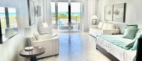 Beautiful, spacious condo w/ inspiring views of Grace Bay even when lying in bed