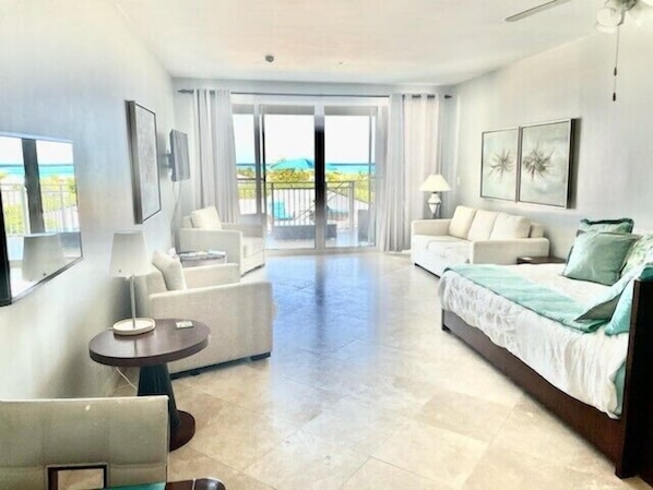 Beautiful, spacious condo w/ inspiring views of Grace Bay even when lying in bed