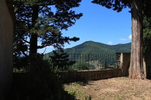 Panorama dal giardino della casa