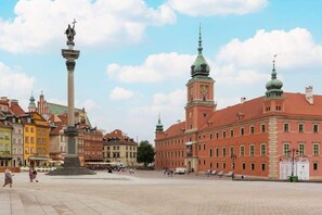 A historic square in the heart of Warsaw, full of charm and history.