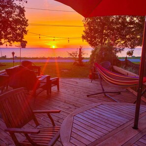 Sunrise from the front deck