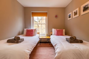 Twin beds - the perfect room for small families or groups of friends.