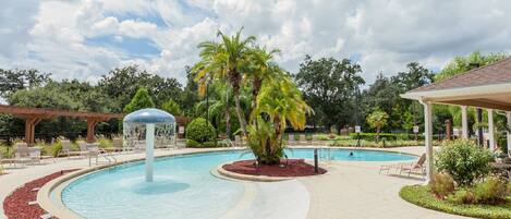 Community pool, providing a refreshing oasis for relaxation and enjoyment.