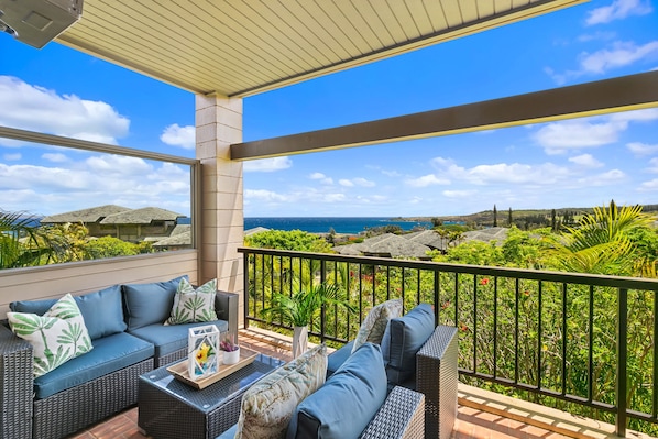 Kapalua Ridge Villas 1414 ocean view lanai 1