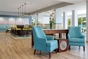 Lobby bar area, enjoy a drink and unwind if you arrive pre-check-in