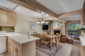 Kitchen view of living space