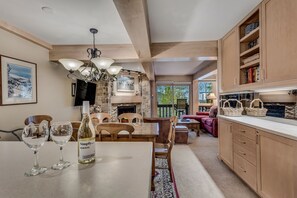 Kitchen view of living space