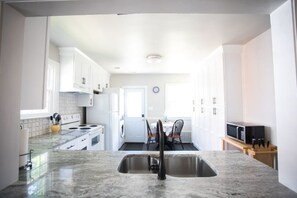 View of kitchen from pass-through window.