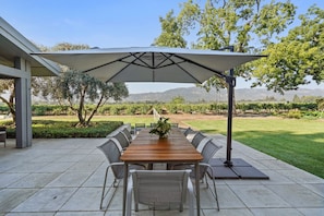 Outdoor dining table