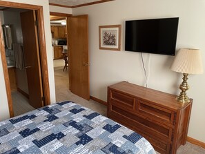 Queen Bedroom 1of 2, Cable & Smart TV 2 of 3, Attached Full Bathroom 1 of 2