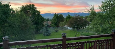 Sunset views from the deck. 
