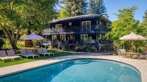 View of house from pool area